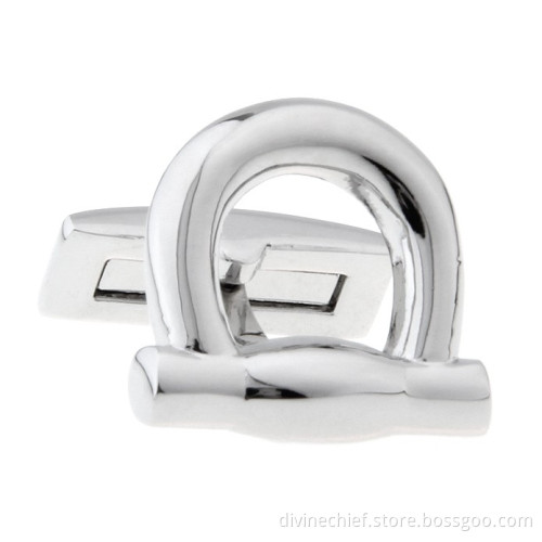 Stainless Steel Plated Metal Copper/Brass Cufflinks For Man's Suit Shirt